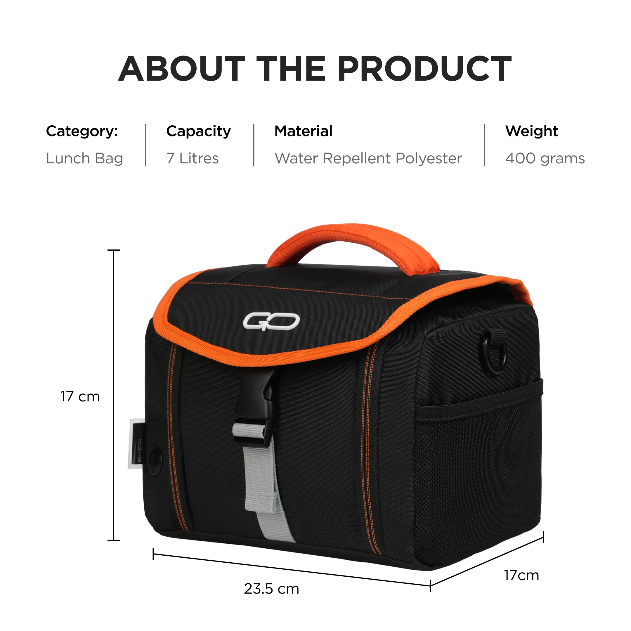 Lunch Bag - Black - Image 3