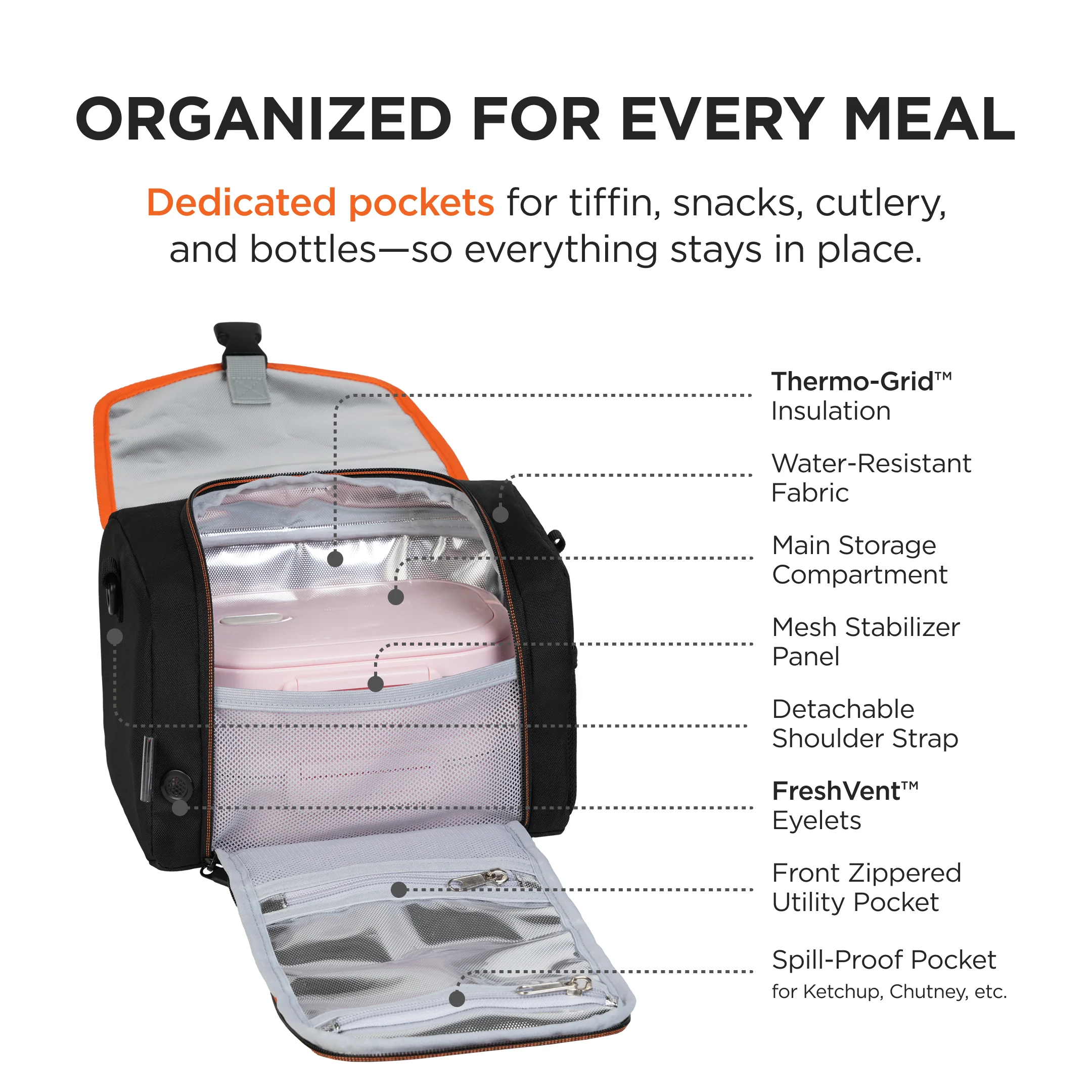 Lunch Bag - Black - Image 5