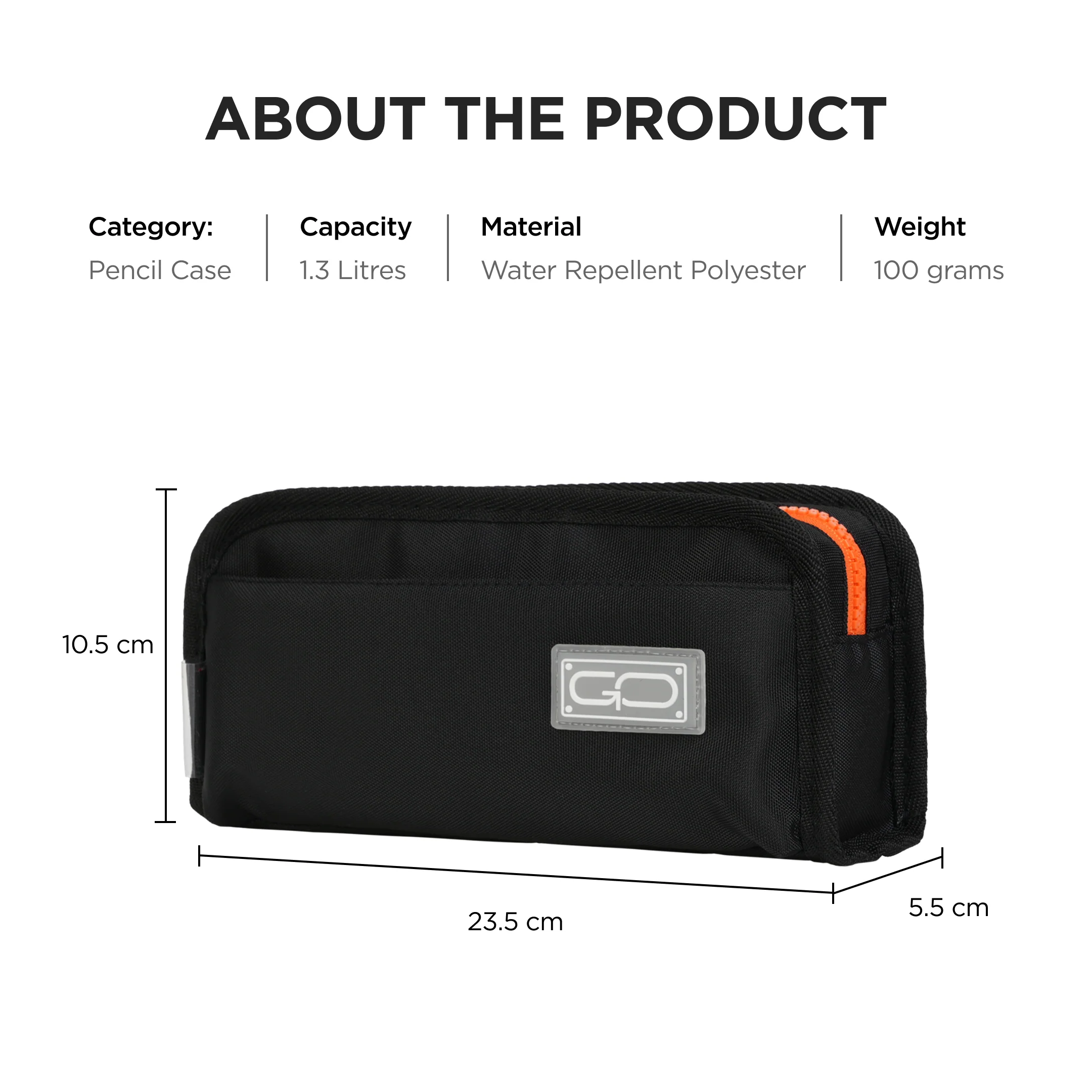 Stationery Pouch - Black - Image 3