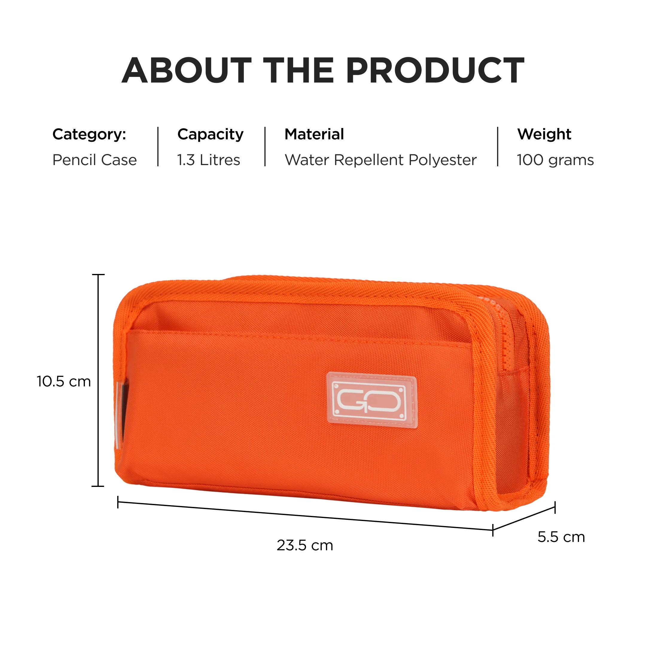 Stationery Pouch - Orange - Image 3